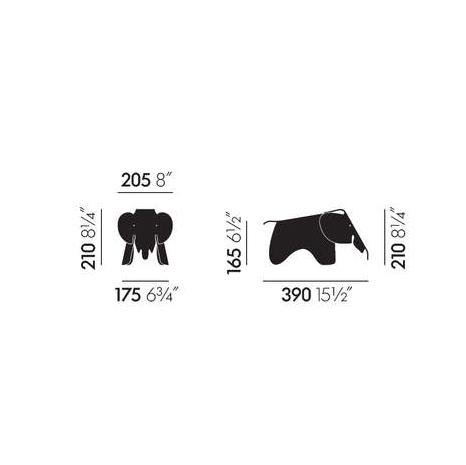 Eames Elephant Small Plastic Buttercup