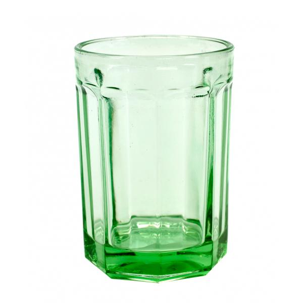 Glass Green L Fish & Fish (set of 4)